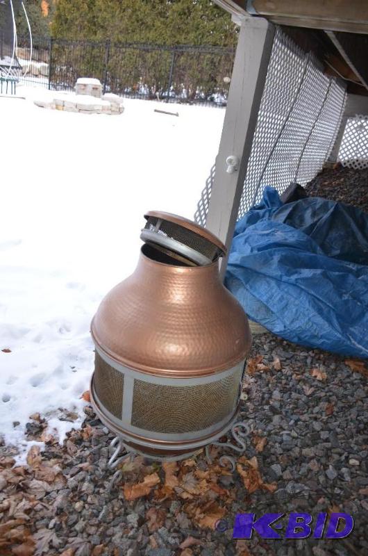 lot 241 image: Metal fire pit 24" diameter...