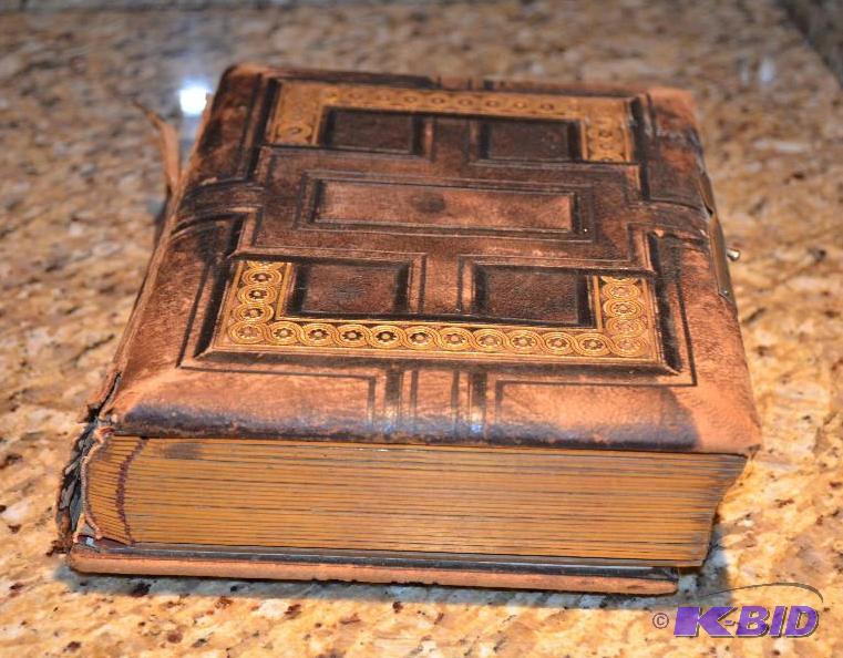 lot 257 image: Antique photo album full of old pictures...