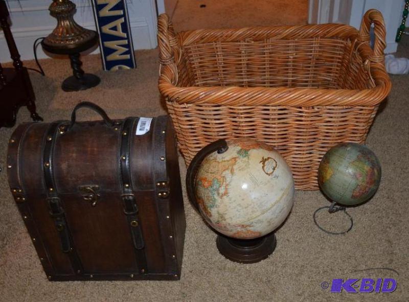 lot 286 image: Antique Peerless 6 inch globe Terrestrial glo...