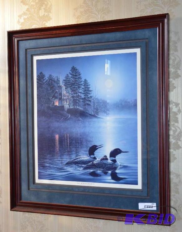 lot 293 image: Framed limited edition print &quotLoons at S...