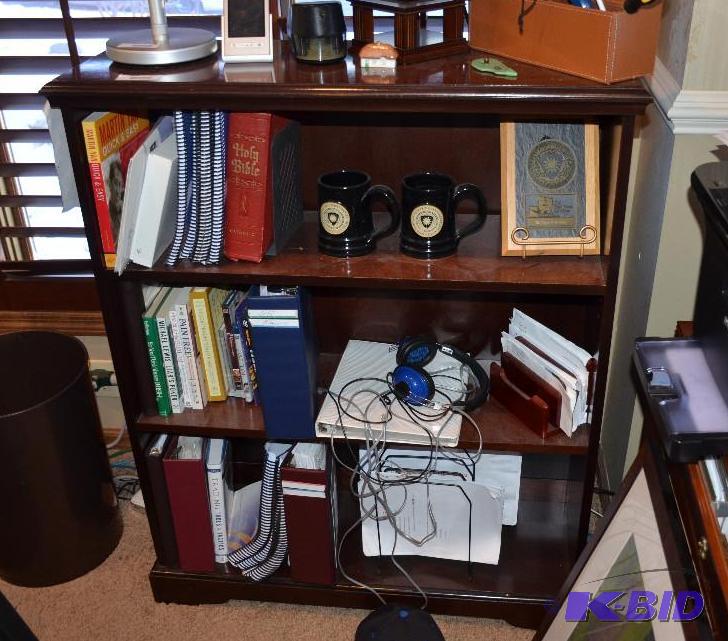 lot 297 image: Wood book shelf 12x36x44"...