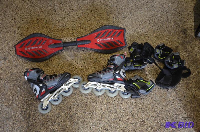 lot 316 image: Ripstik, Rollerblade brand roller blades size...
