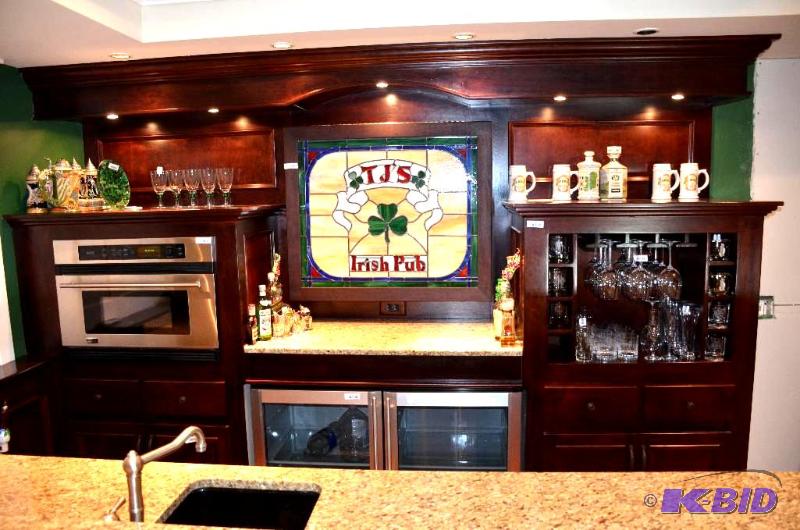 lot 4 image: Bar wall 128x92, does not include microwave,...