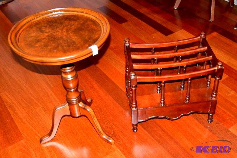 lot 48 image: Wood table 18x27"...