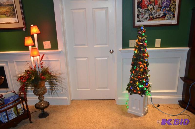 lot 50 image: Christmas lights 56" tall, Christmas tre...