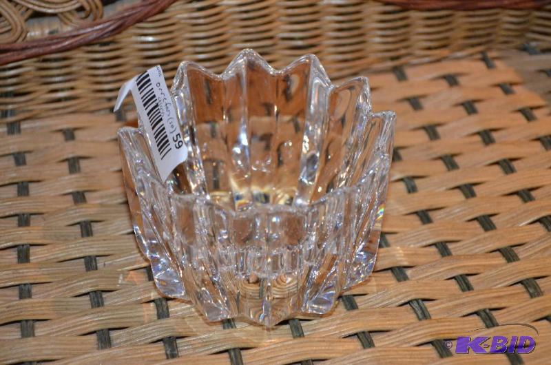 lot 59 image: Orrefors Glass bowl 3x4.5"...