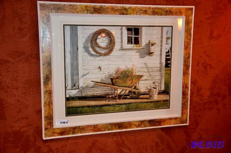 lot 73 image: David E Ross Framed print 32x26"...