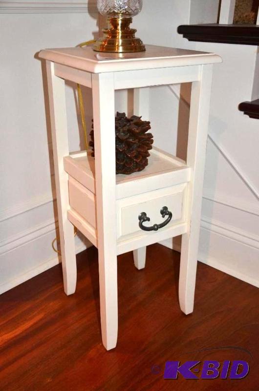 lot 78 image: Wood Table 13x13x30"...