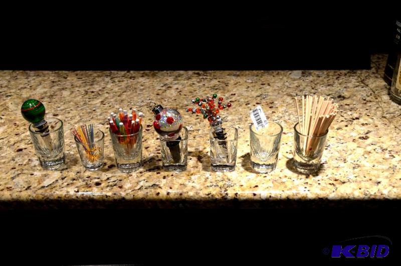 lot 88 image: 7 shot glasses...