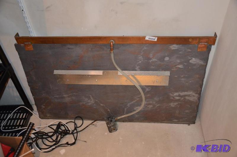 lot 98 image: slate wall waterfall 48x29" Heavy bring ...