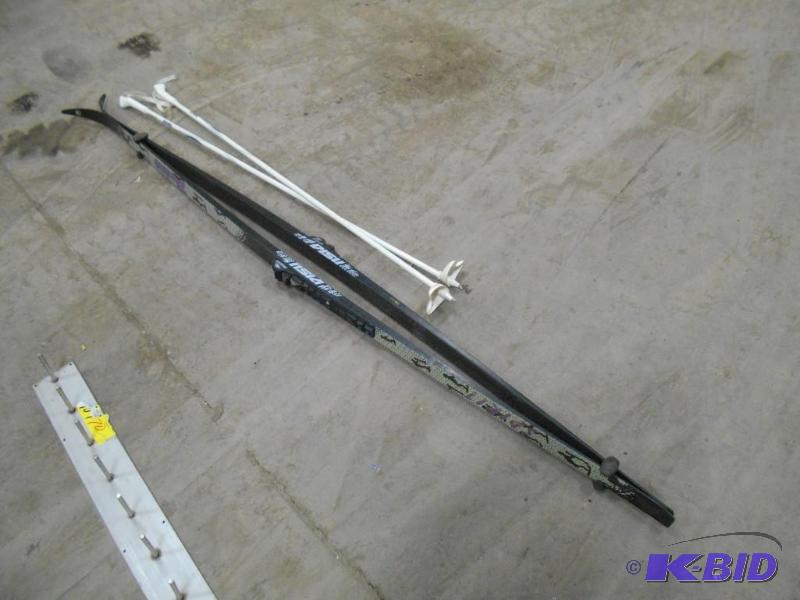 lot 17 image: Cross Country Skis and Poles.