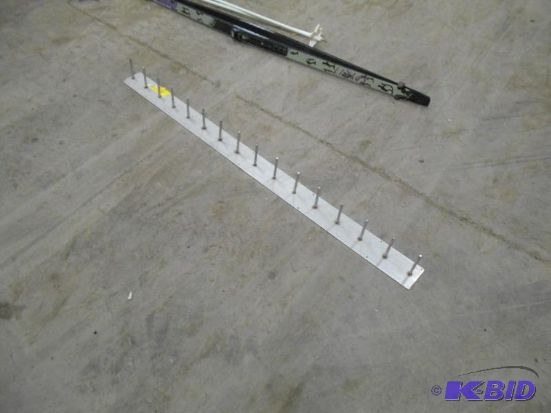 lot 18 image: Aluminum  Stainless Coat Rack for CLEAN room.