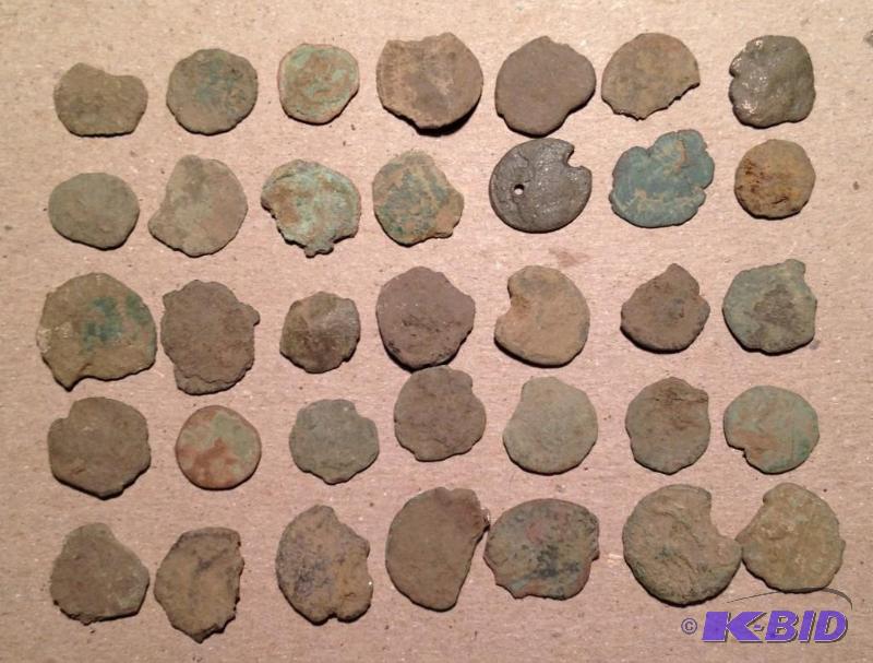 Lot of 35 Ancient Roman 1500 Year Old Coins Mixed RulersTypes