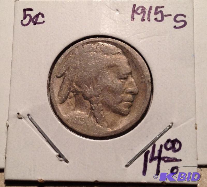 1915-S Buffalo Nickel Semi Key Date
