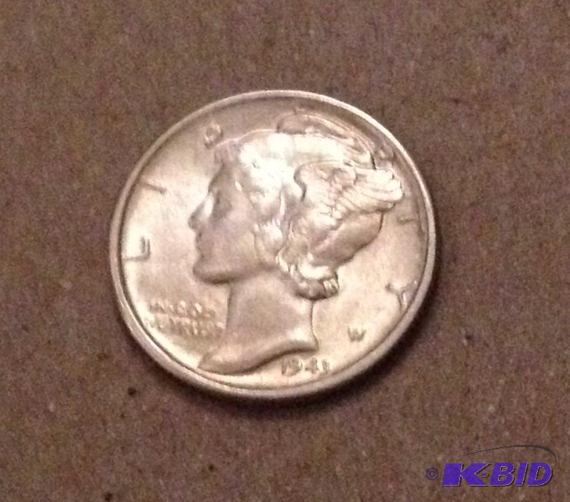 1943-S Mercury Dime Flashy Higher Grade