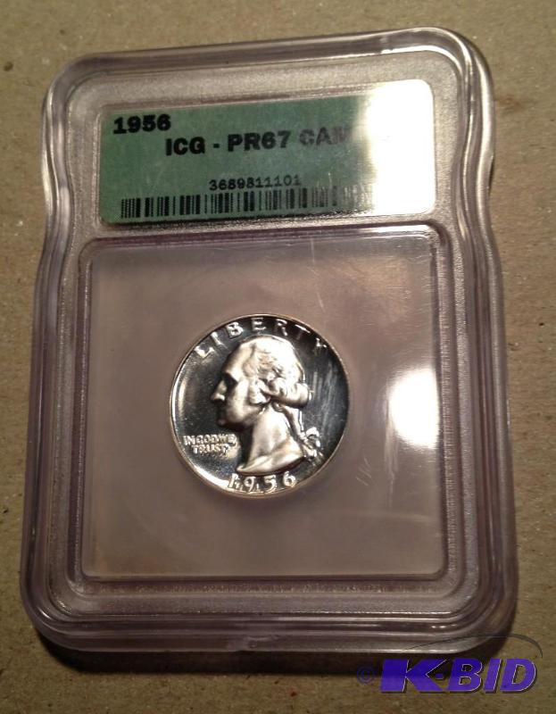 1956 Washington Proof  Certified  ICG PR67 CAM Very Nice High Grade Proof