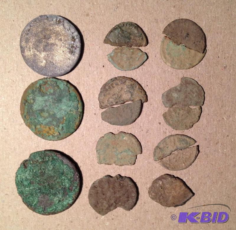 Lot of  Ancient Roman Coins 1500 Years Old a Piece of Ancient Rome