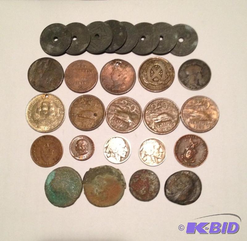 Lot of 27 Vintage World, US & Ancient Roman coins