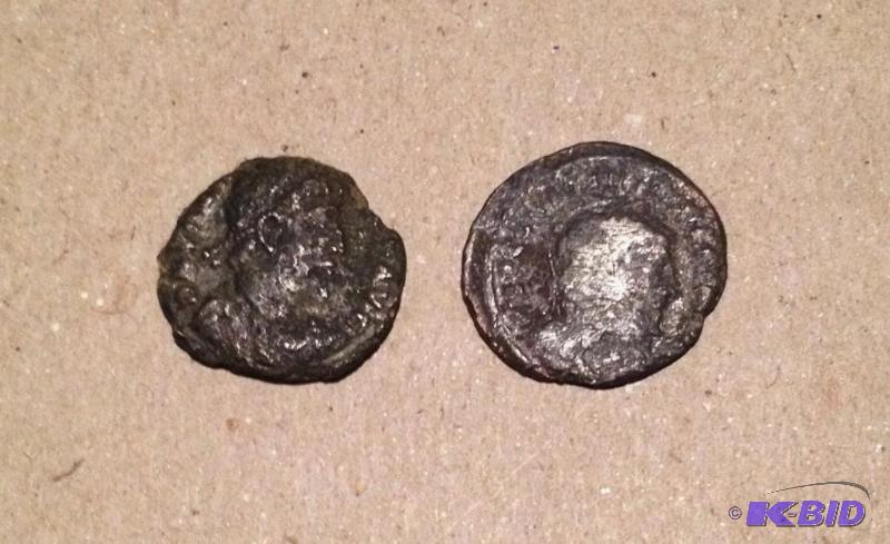 Lot of 2 Ancient Roman 1500 Year Old Coins Nice Grades
