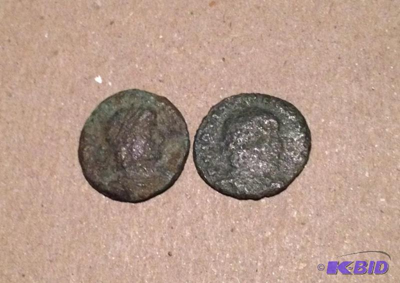 Lot of 2 Ancient Roman 1500 Year Old Coins