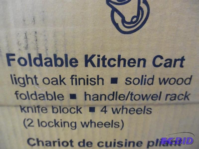 Foldable kitchen cart