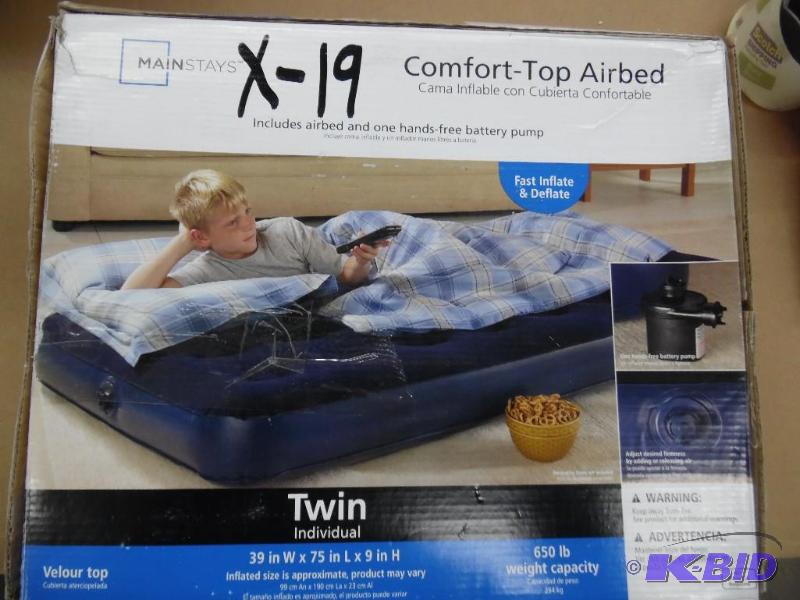 Comfort top airbed