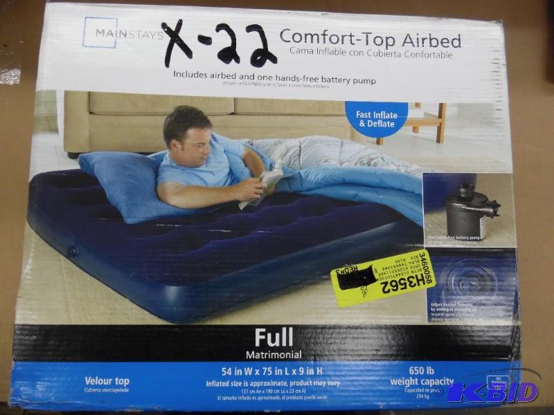 Comfort top airbed