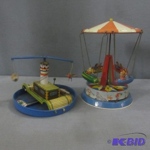 Tin Wind Up Boats & Airplanes