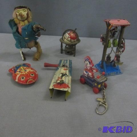Tin Toy Noisemaker, Monkey, Disney