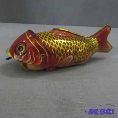 Tin Toy Fish With Bait
