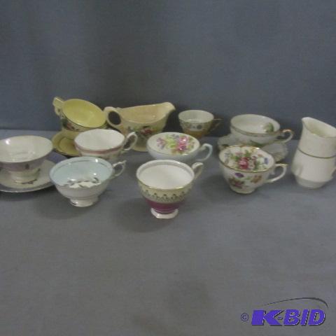 Fancy Tea Cups & Creamers