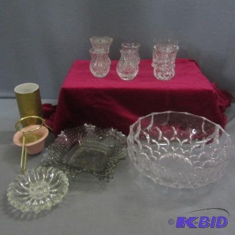 Crystal Candy Dishes, Toothpick Holders