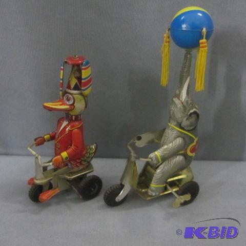 Elephant & Duck Tin Toys