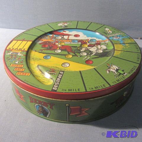 Horse Race Derby Tin Game