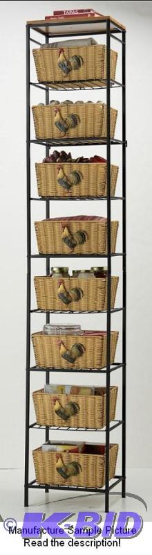lot 10 image: Rooster Basket Tower - Each of these fanciful...
