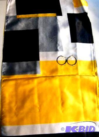 lot 49 image: Cosetta Scarf with Earrings - Scarf is 53&quo...