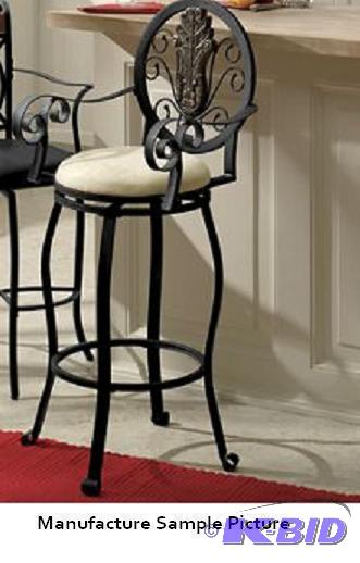 lot 73 image: Aubrey Leaf Back Stool - Guests will enjoy sa...