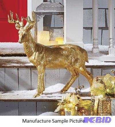 lot 93 image: Golden Deer Statue -&nbspAdd a unique touch ...