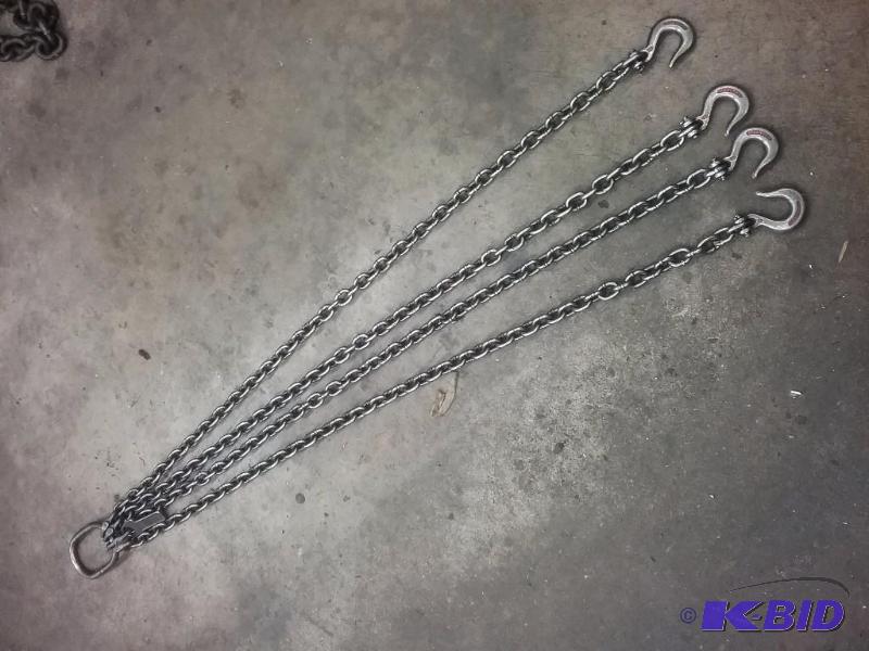 Lifting chain, (4)-52&quot legs, 3 tons...