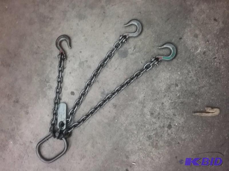 Lifting chain, (2)-20&quot, (1)-15&quot leg...