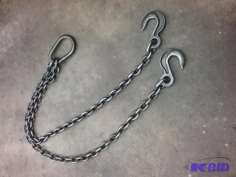 Lifting chain, (2)-76&quot legs, 9.7 tons...