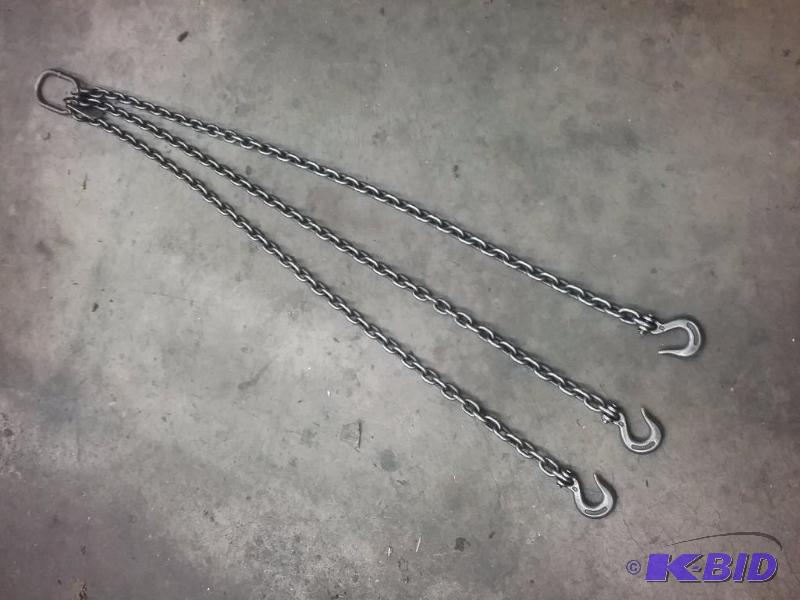 Lifting chain, (3)-52&quot legs, 3 tons...