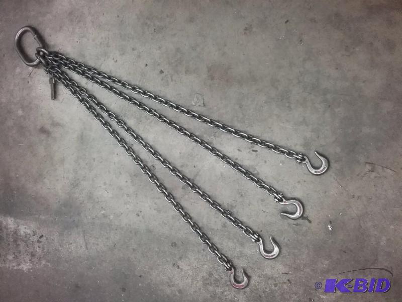 Lifting chain, (4)-42&quot legs, 3 tons...