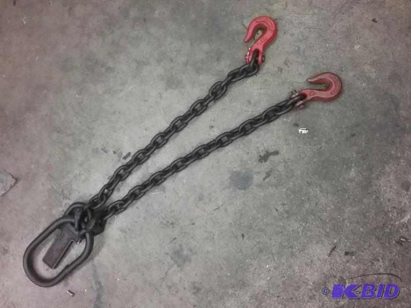Lifting chain, (2)-20&quot legs, 1.1 tons...