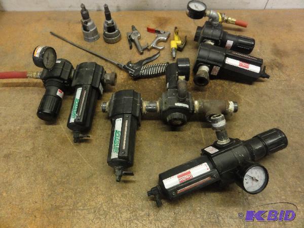 Assorted Pneumatic Regulators and Separators,...