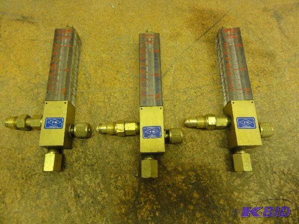(3) Gas Flow Adjustable Regulators, Reads Ar...