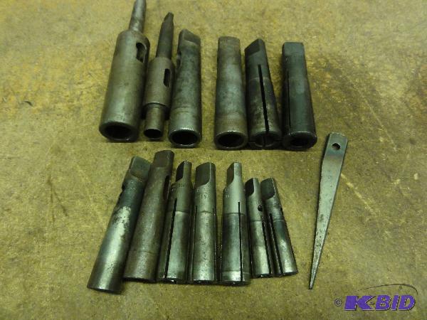 (13) Assorted Morse Taper Adapters and Collet...