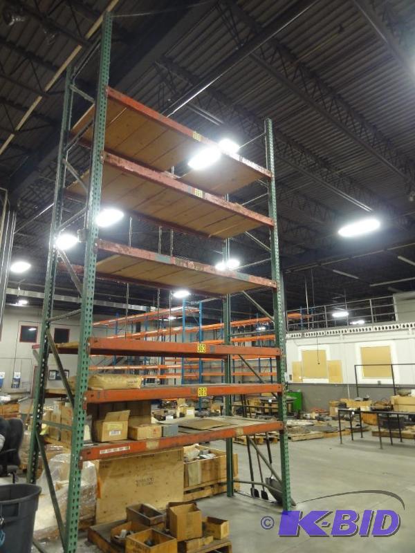 (1) Section of pallet racking to include  ...