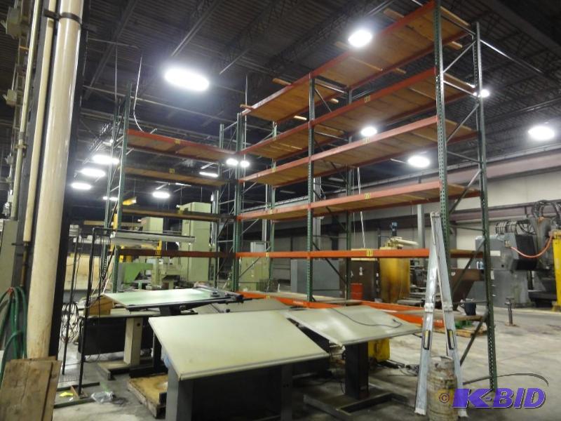 (3) Sections of pallet racking to include ...