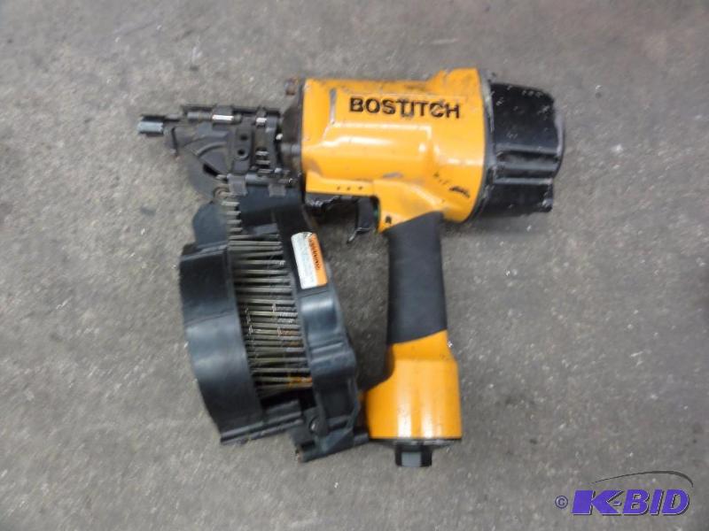 lot 1218 image: Bostitch Pneumatic Nail Gun...